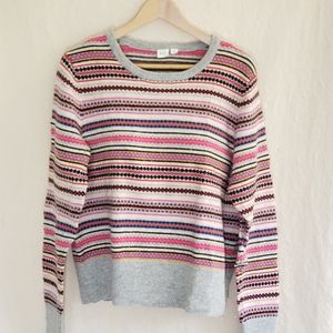 Gap Fair Isle Merino Wool Blend Sweater  XL